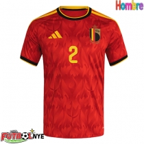 Camiseta Bélgica Zeno Debast #2 Primera Equipación Mundial 2026 manga corta